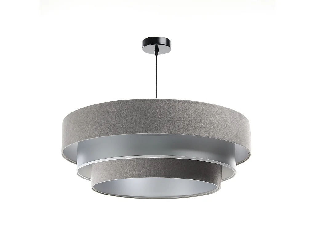 Lampa wisząca TRIO MIX szara/srebrna