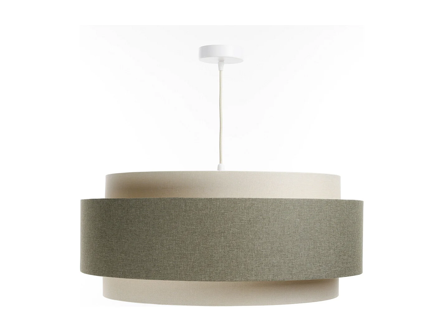 Lampa wisząca ERUTAN DUDU kremowa/zielona