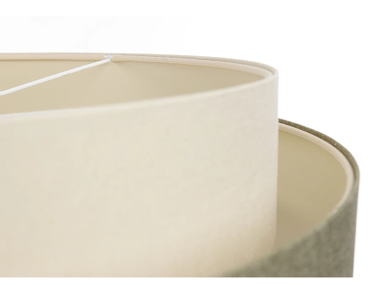 Lampa wisząca ERUTAN DUDU kremowa/zielona