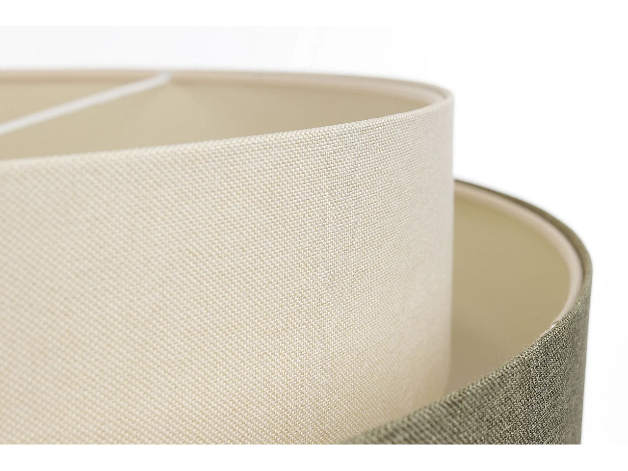 Lampa wisząca ERUTAN DUDU kremowa/zielona