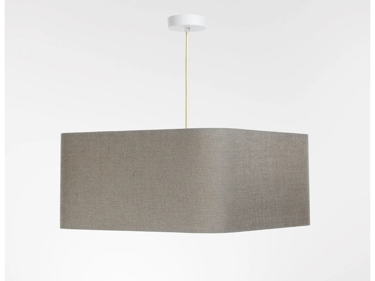 Lampa wisząca KWADRO LEN 001-40w20 jasna beżowa