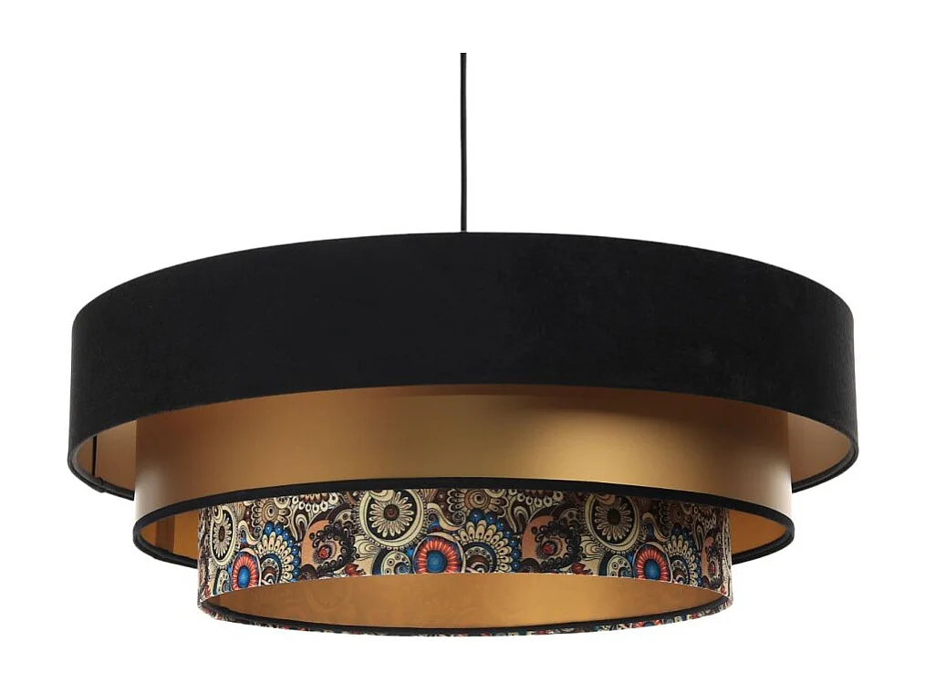 Lampa wisząca TRIO MIX czarna/złota/wielokolorowa