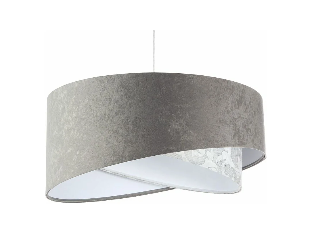 Lampa wisząca ALBIT szara/biała
