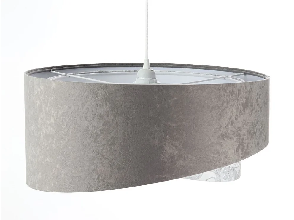 Lampa wisząca ALBIT szara/biała