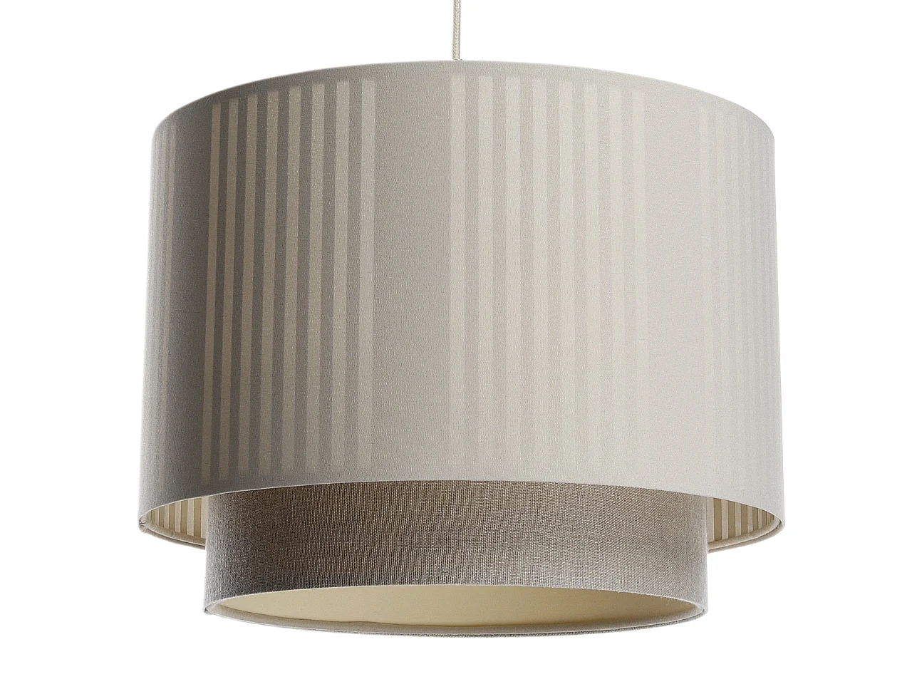 Lampa wisząca DUO LAMI LINE 50 kremowa/beżowa