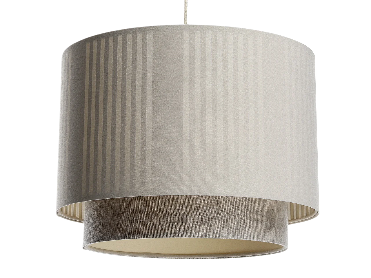 Lampa wisząca DUO LAMI LINE 50 kremowa/beżowa