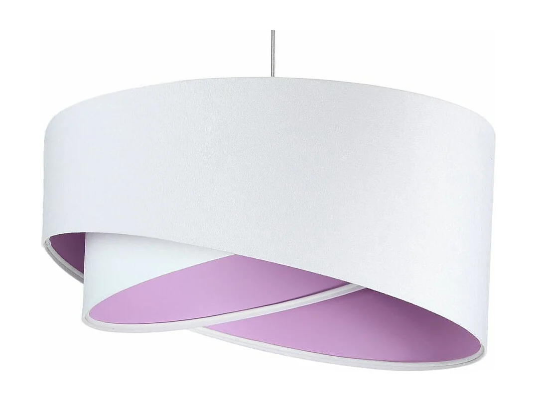 Lampa wisząca GEMSTONE WHITE biała/fioletowa