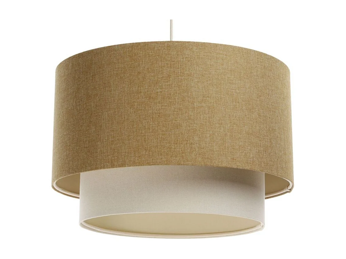 Lampa wisząca ERUTAN DOUBLE 40 żółta/kremowa