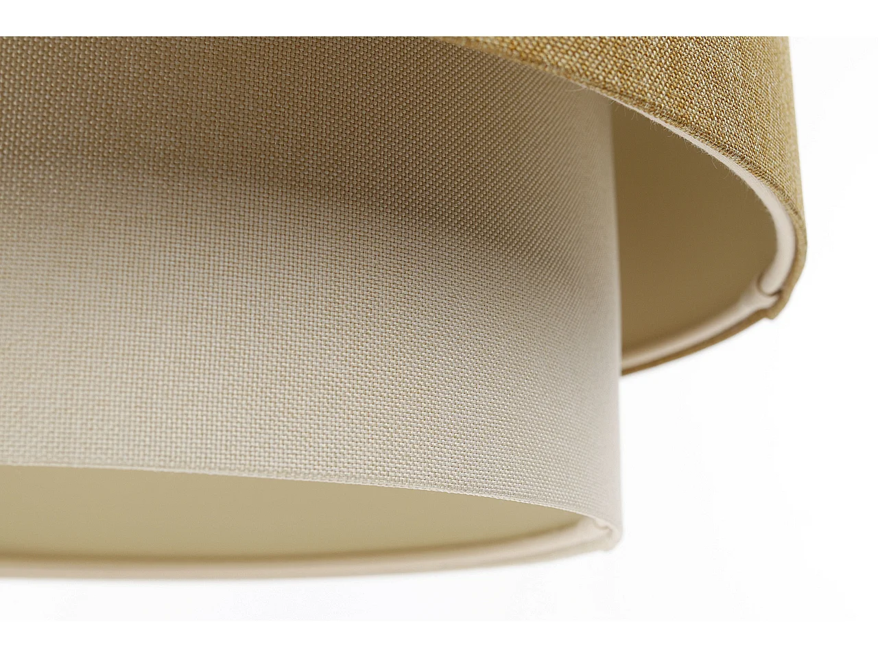 Lampa wisząca ERUTAN DOUBLE 40 żółta/kremowa