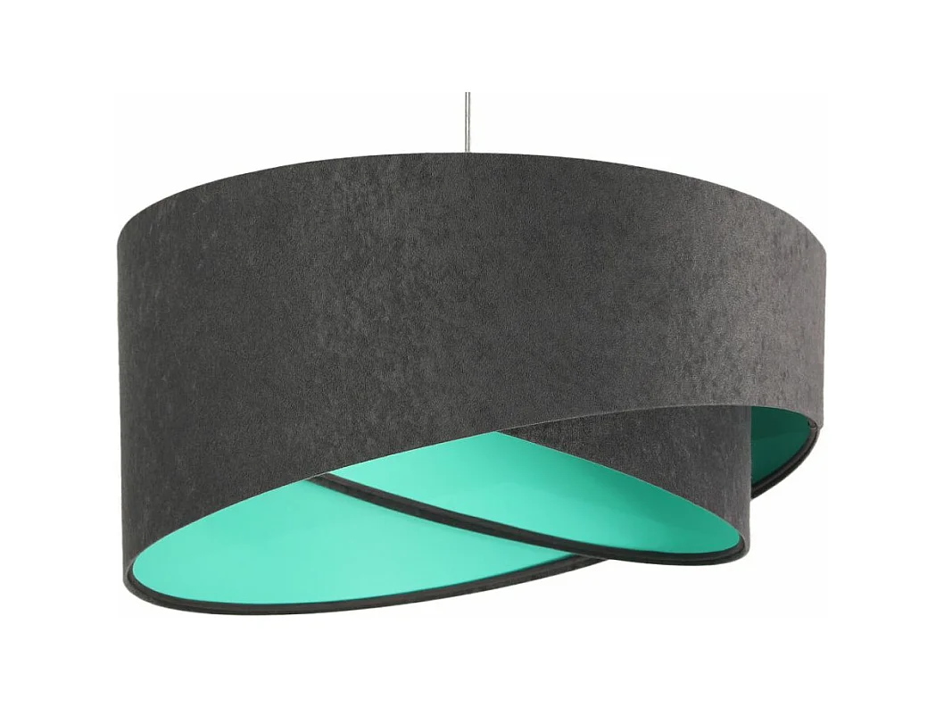 Lampa wisząca GEMSTONE GRAY grafitowa/miętowa