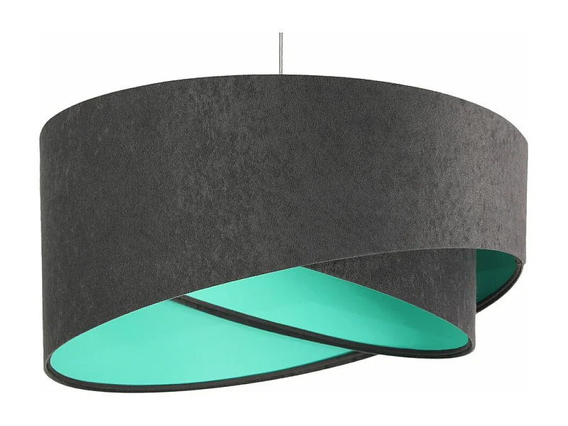 Lampa wisząca GEMSTONE GRAY grafitowa/miętowa