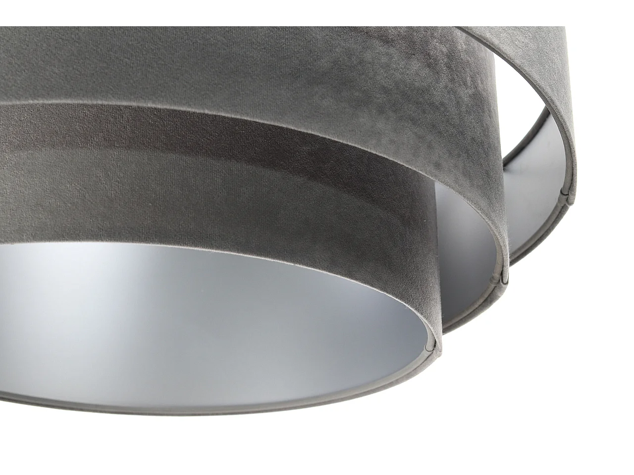 Lampa wisząca TRIO szara/srebrna