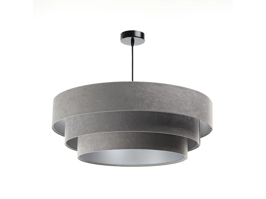 Lampa wisząca TRIO szara/srebrna