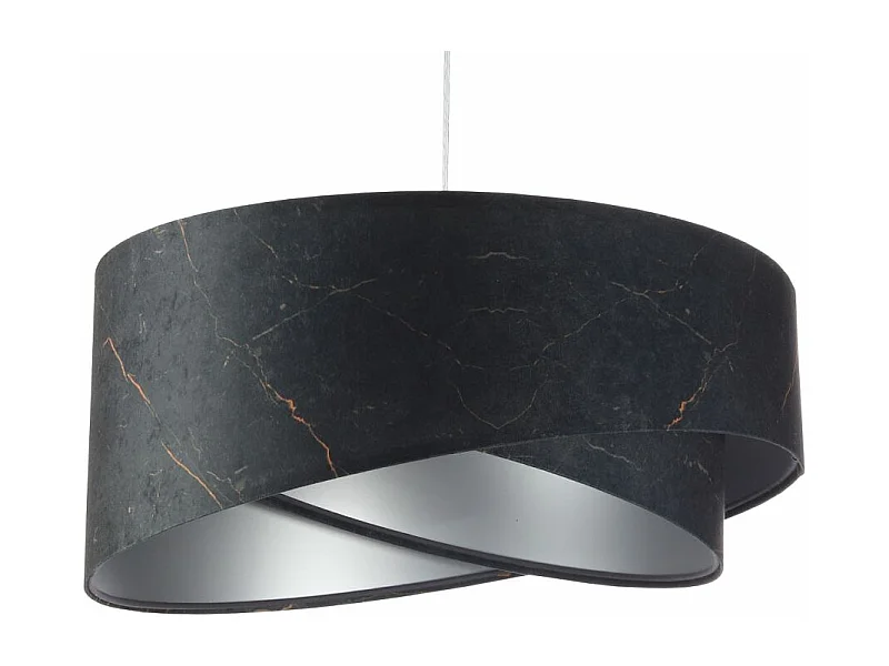 Lampa wisząca BLACK MARBLE czarna/srebrna