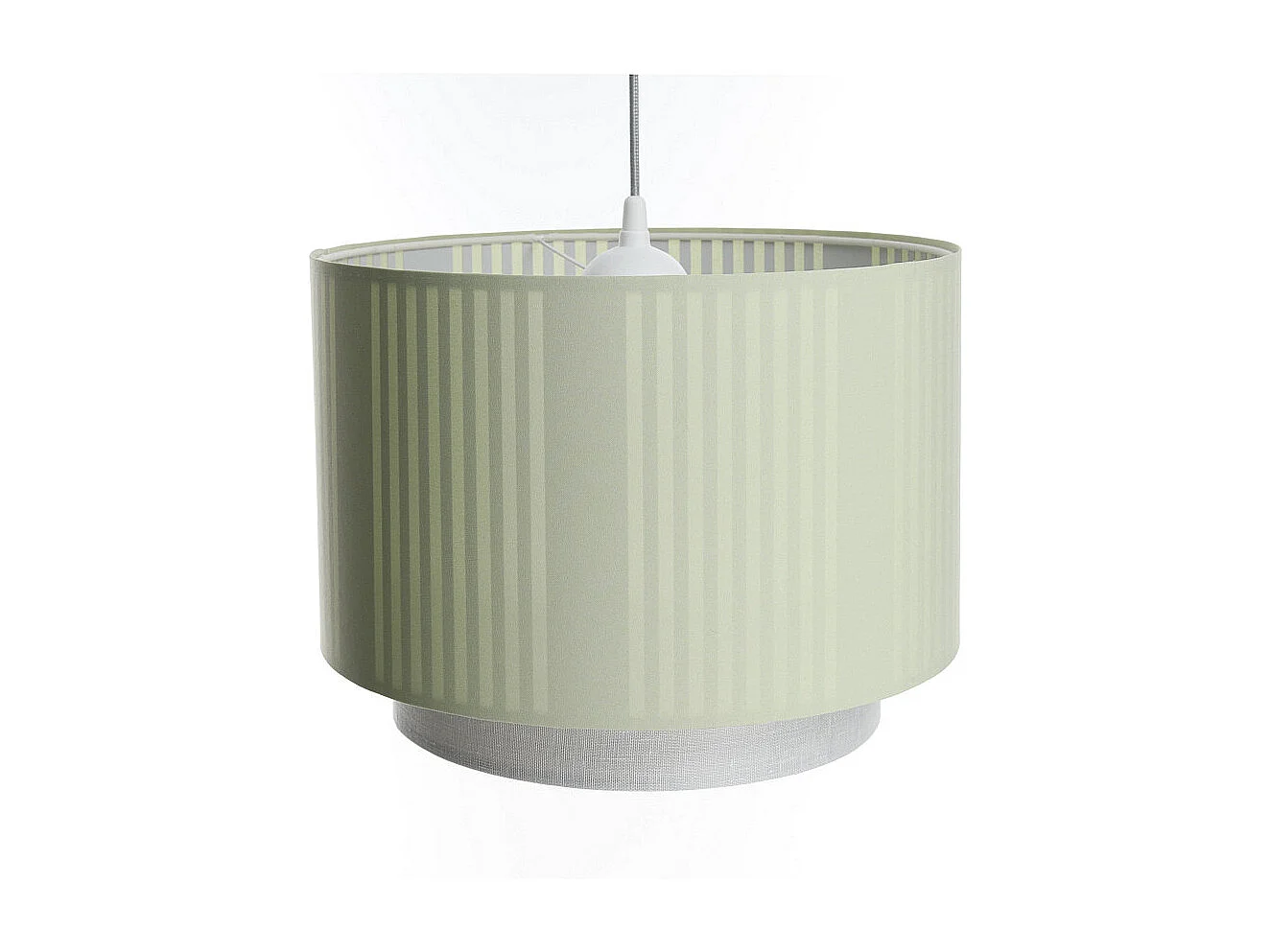 Lampa wisząca DUO LAMI LINE 60 zielona/kremowa