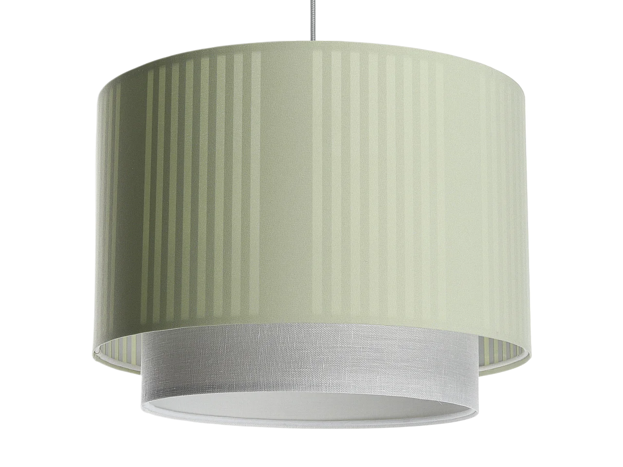 Lampa wisząca DUO LAMI LINE 60 zielona/kremowa