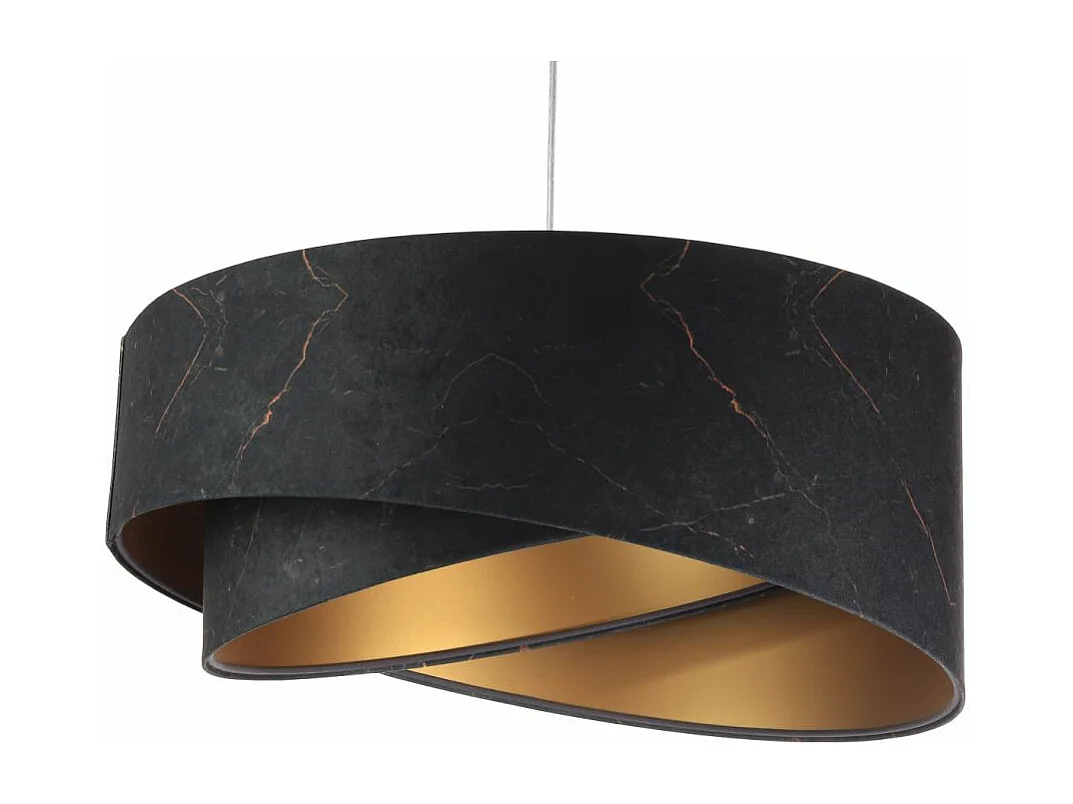 Lampa wisząca BLACK MARBLE czarna/złota