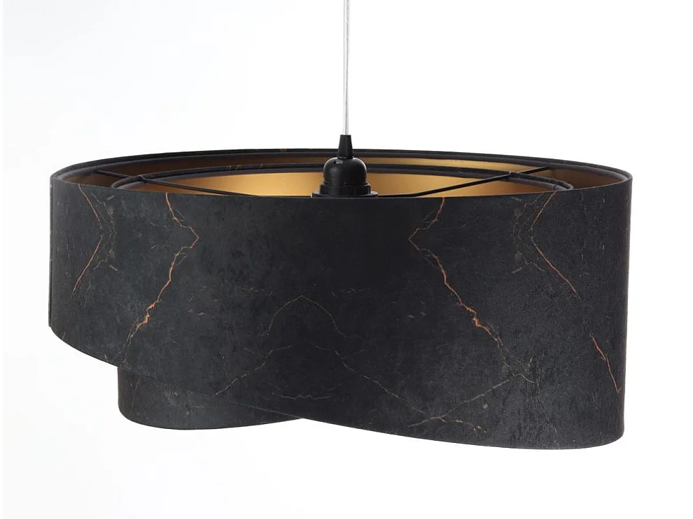Lampa wisząca BLACK MARBLE czarna/złota