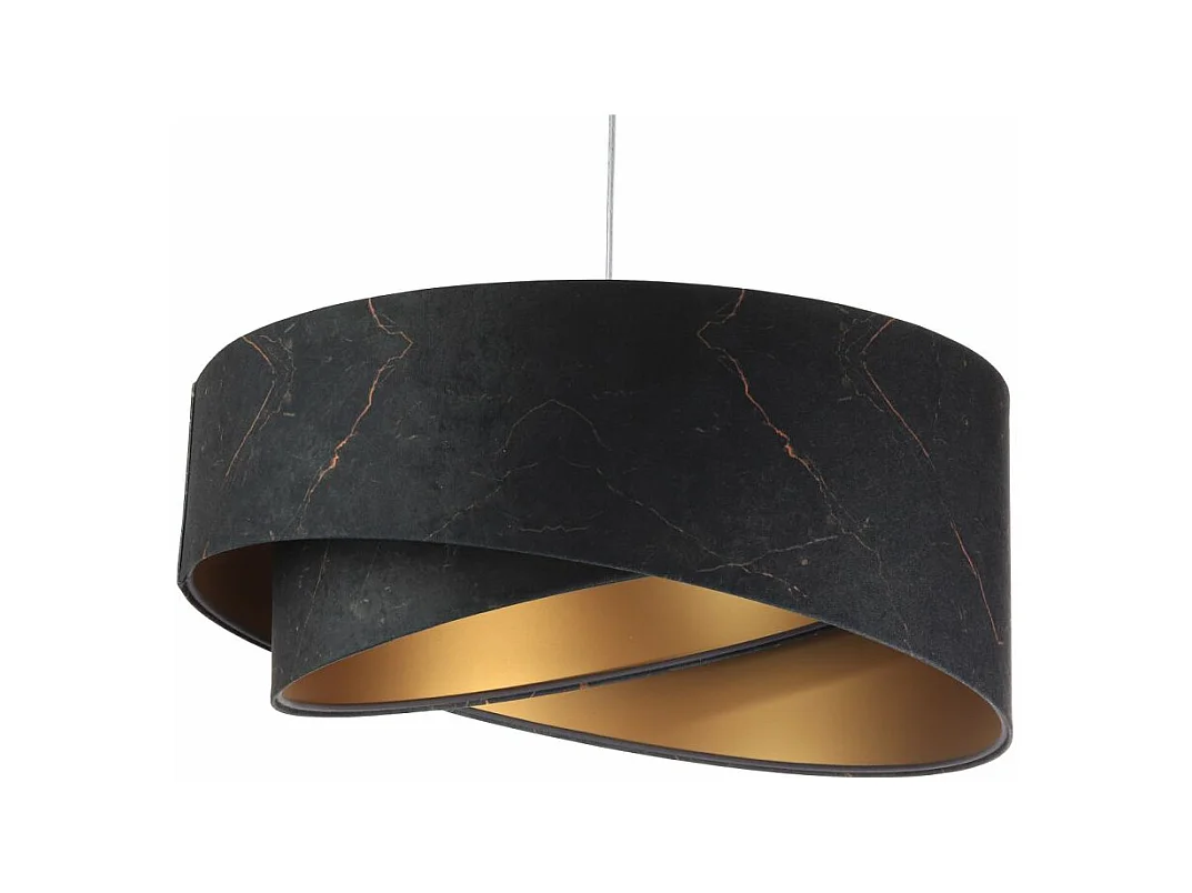 Lampa wisząca BLACK MARBLE czarna/złota