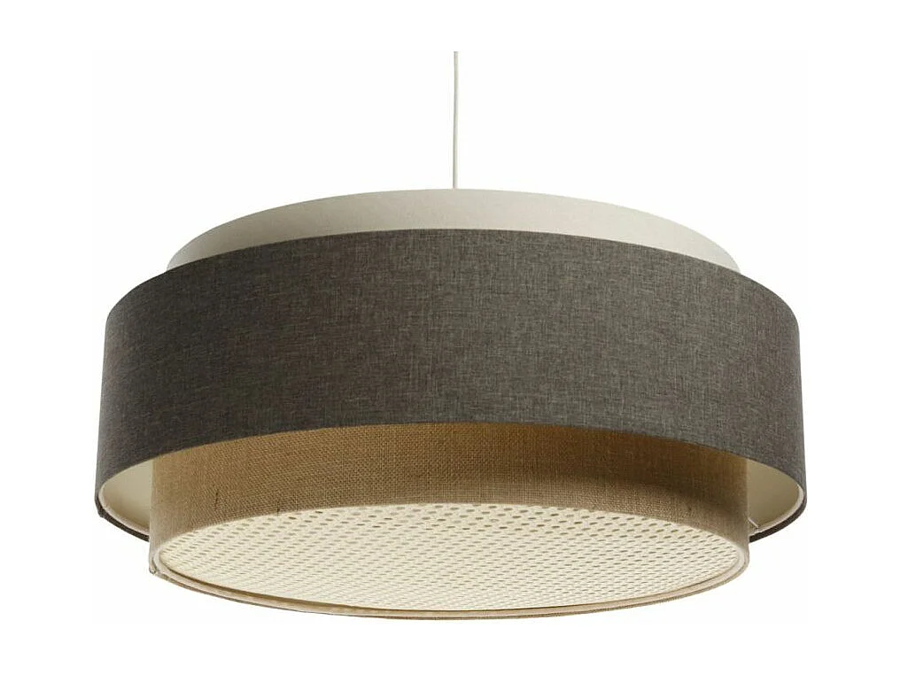 Lampa wisząca ERUTAN DUDU RATTAN kremowa/szara/beżowa