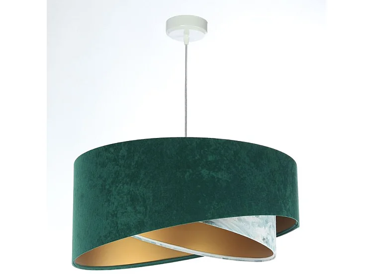 Lampa wisząca MALACHITE zielona/złota