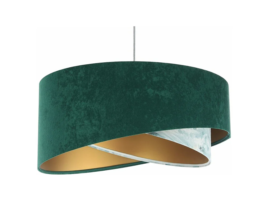 Lampa wisząca MALACHITE zielona/złota