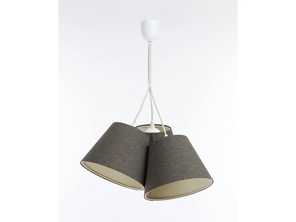 Lampa wisząca ENTURO TRIO szara