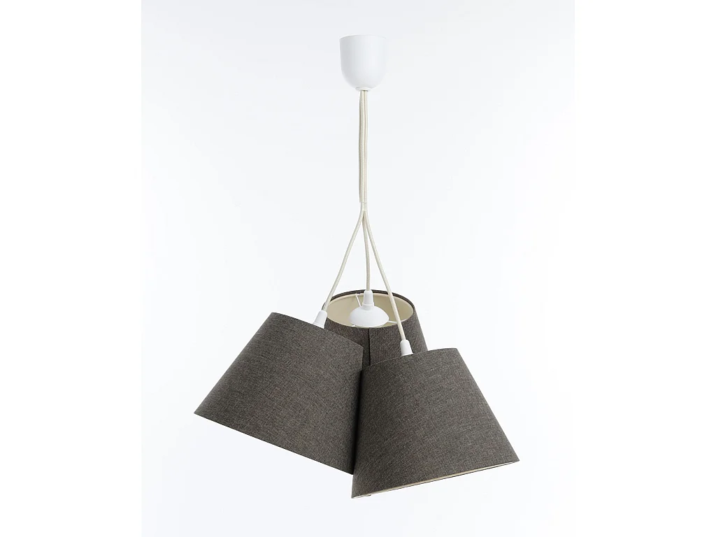 Lampa wisząca ENTURO TRIO szara