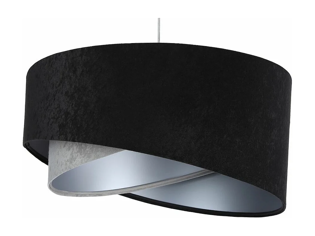 Lampa wisząca SHAPELESS czarna/szara/srebrna