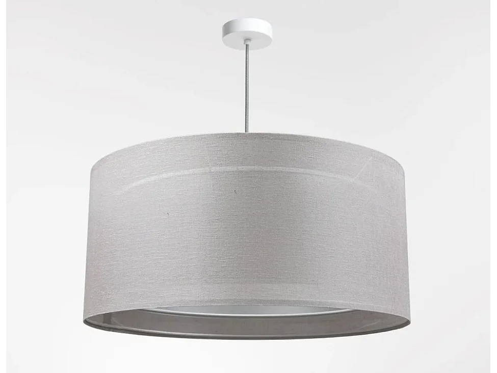 Lampa wisząca DUO LEN LIGHT 003-60 szara/srebrna