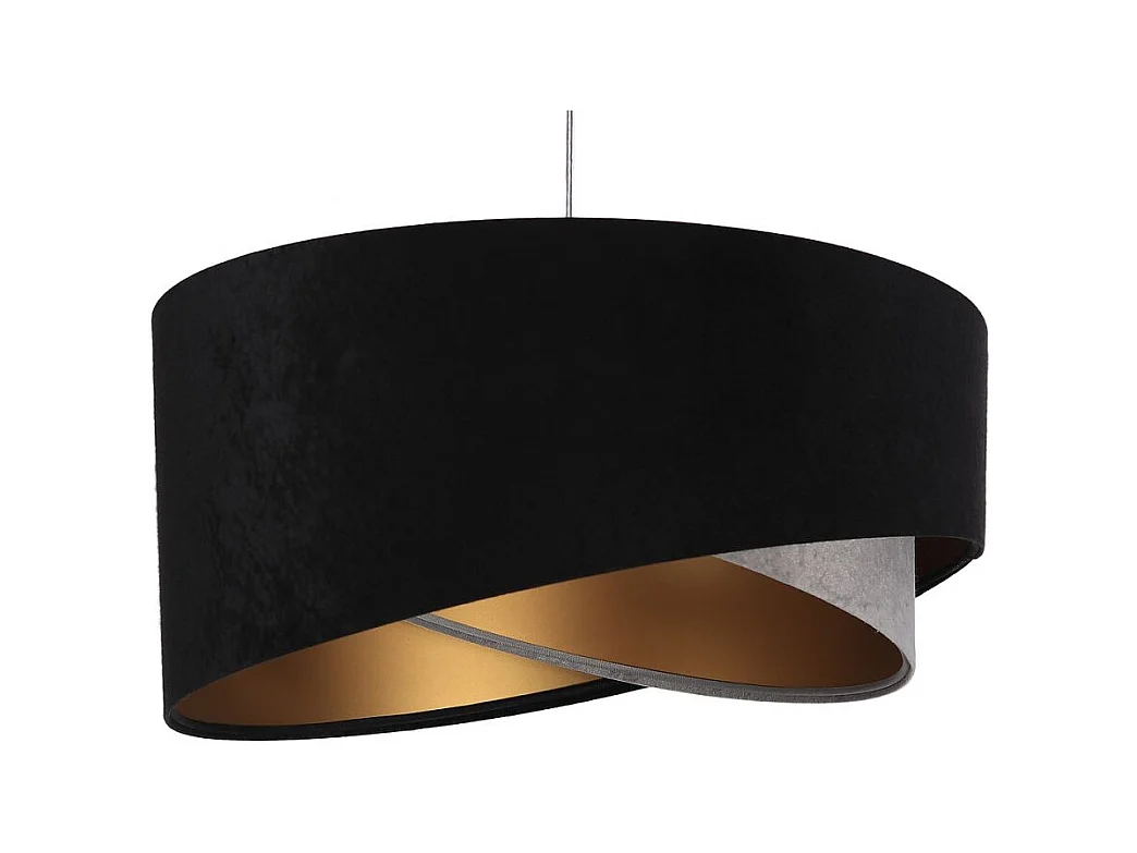 Lampa wisząca SHAPELESS czarna/szara/złota