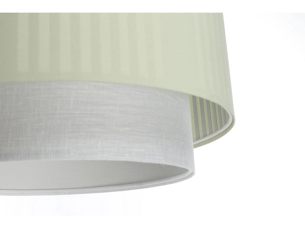 Lampa wisząca DUO LAMI LINE 40 zielona/kremowa