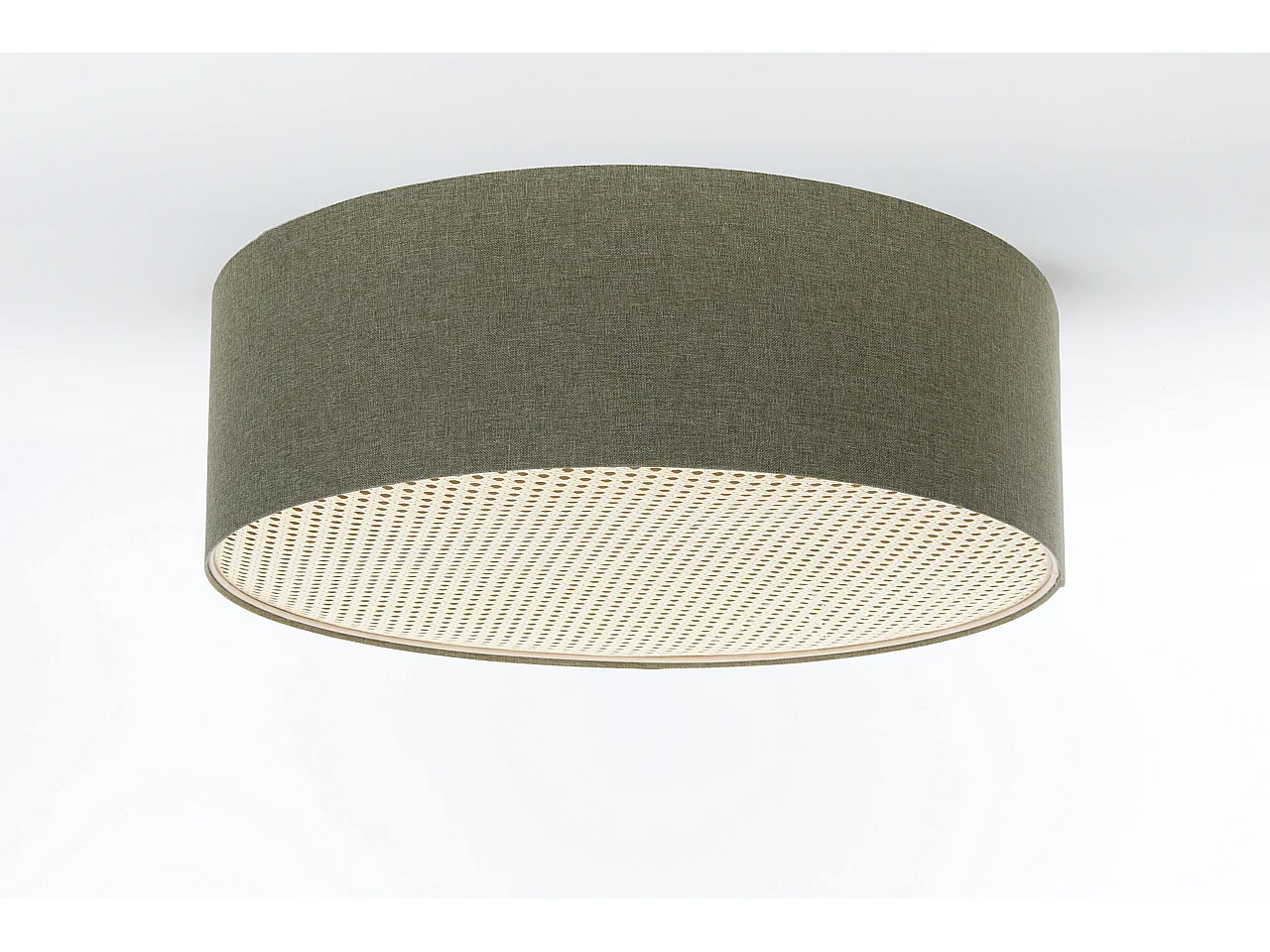 Plafon sufitowy ERUTAN RATTAN 50 zielony