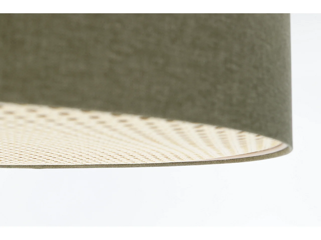 Plafon sufitowy ERUTAN RATTAN 50 zielony