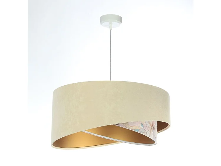 Lampa wisząca SAND FLOWER 2 beżowa/złota