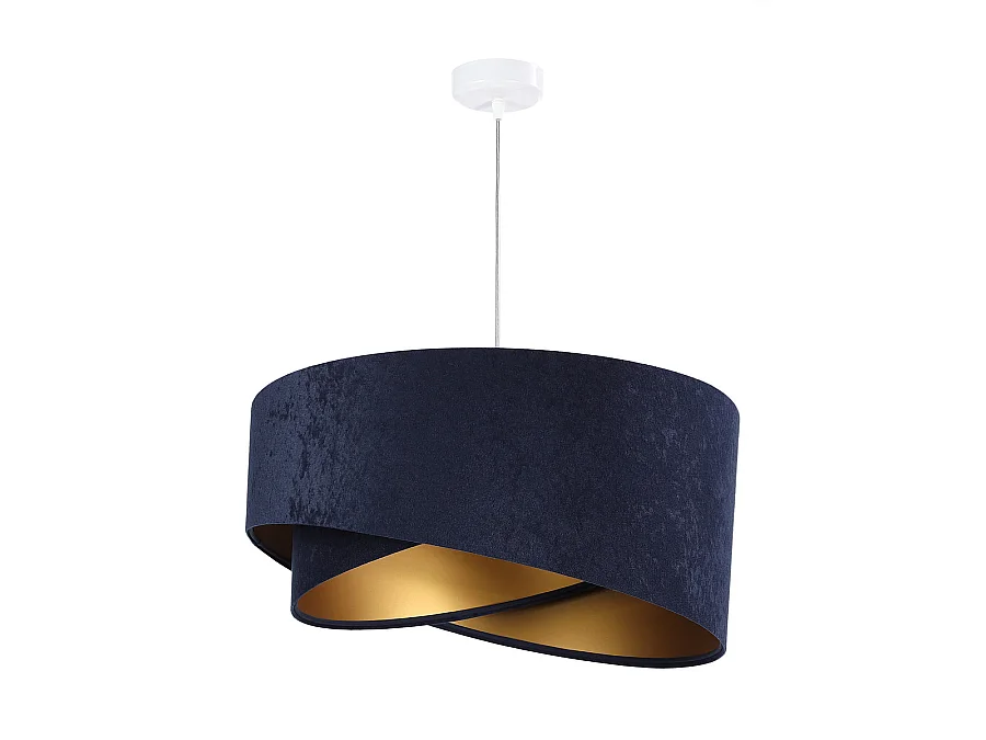 Lampa wisząca GEMSTONE granatowa/złota