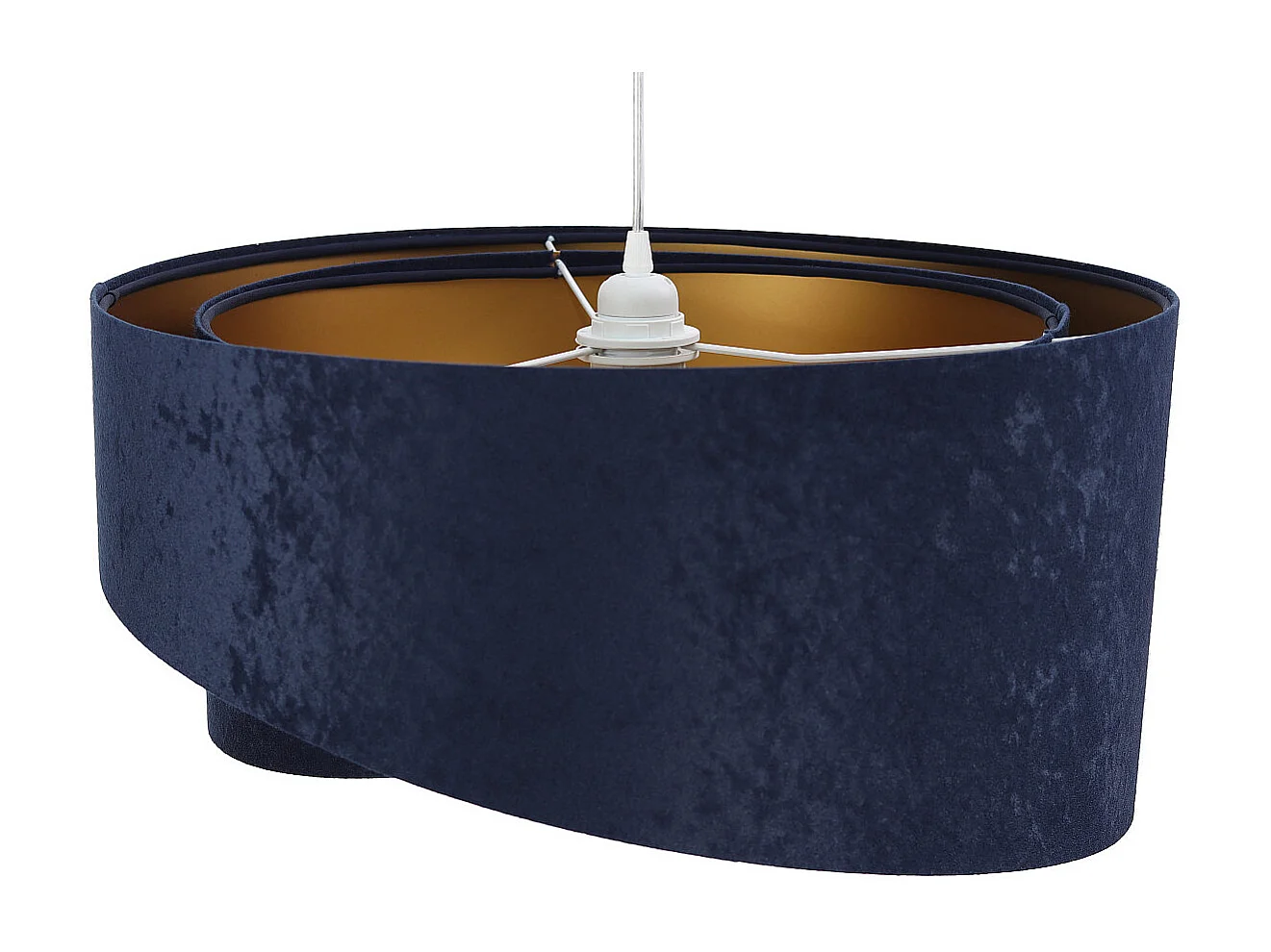 Lampa wisząca GEMSTONE granatowa/złota