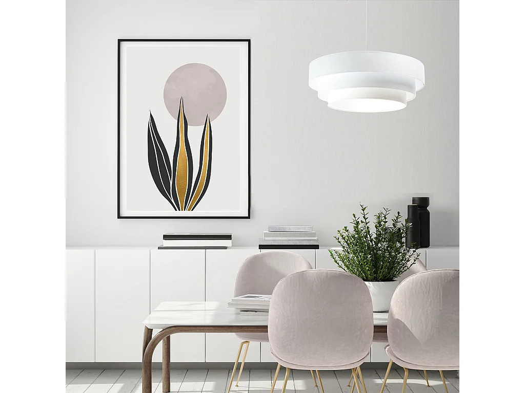 Lampa wisząca TRIO biała