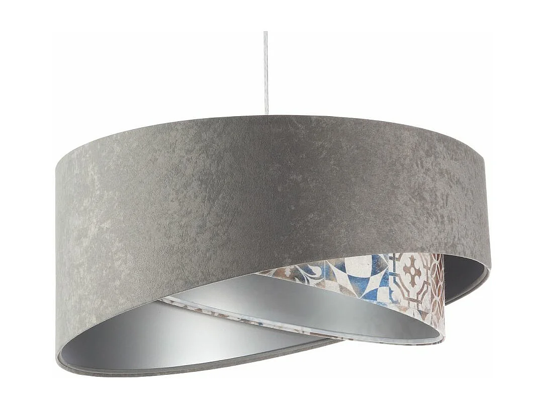 Lampa wisząca ASHES szara/srebrna