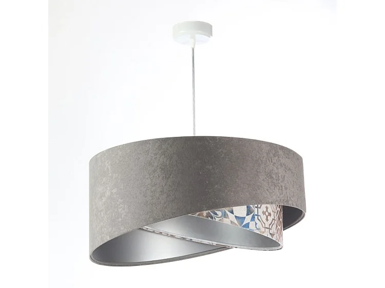 Lampa wisząca ASHES szara/srebrna