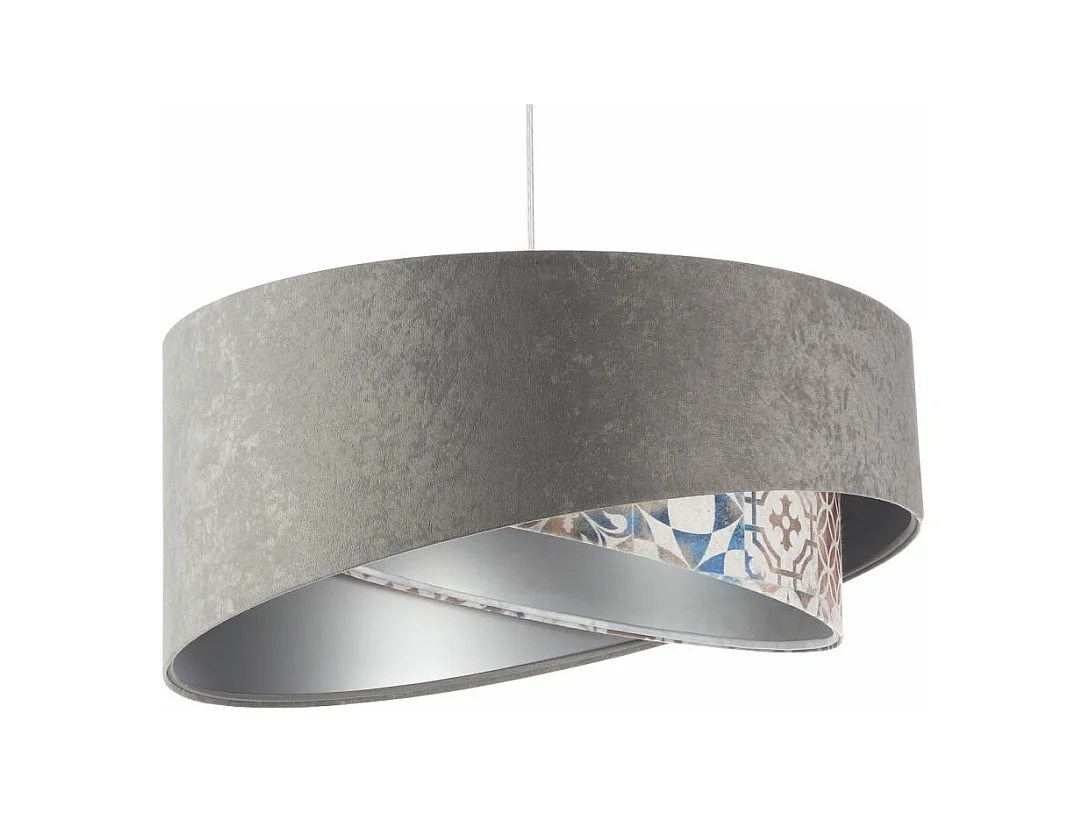 Lampa wisząca ASHES szara/srebrna