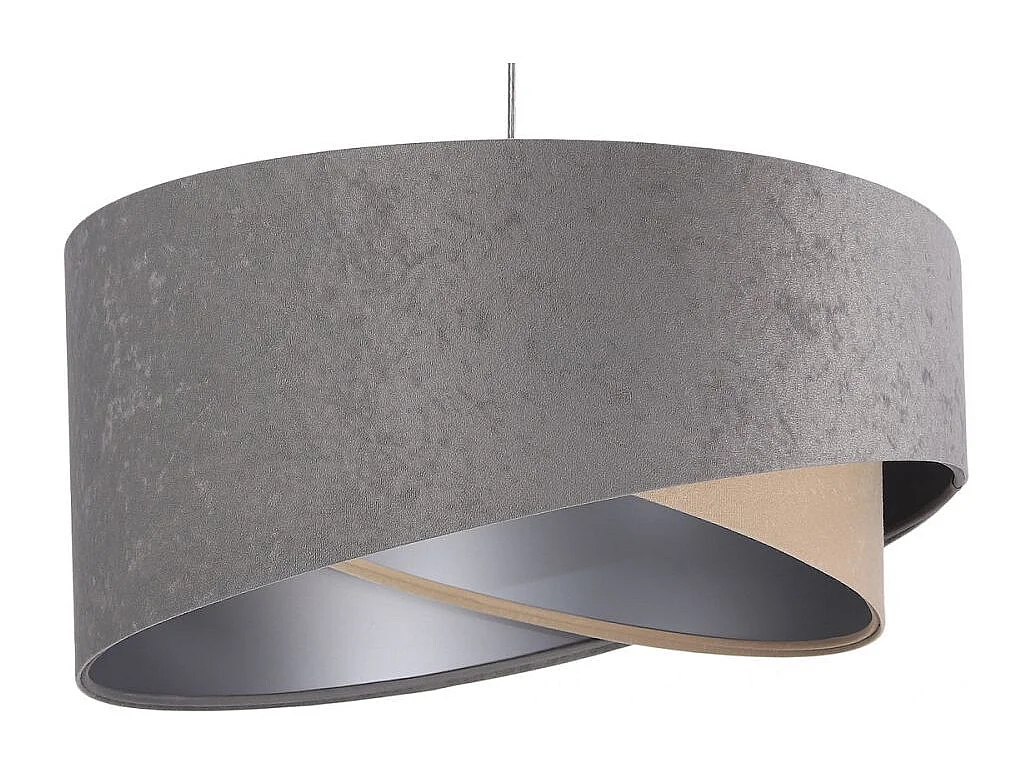 Lampa wisząca SILVERY szara/beżowa/srebrna