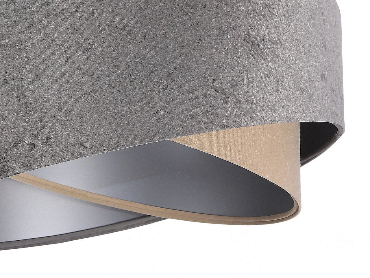 Lampa wisząca SILVERY szara/beżowa/srebrna