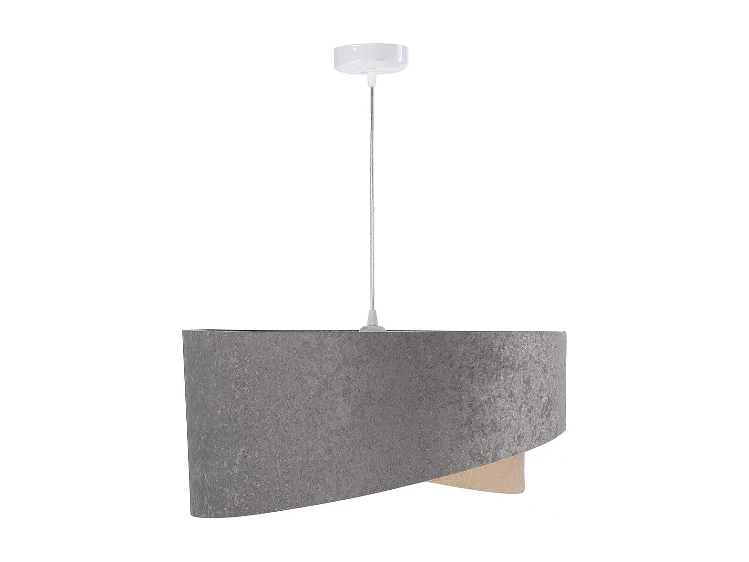 Lampa wisząca SILVERY szara/beżowa/srebrna