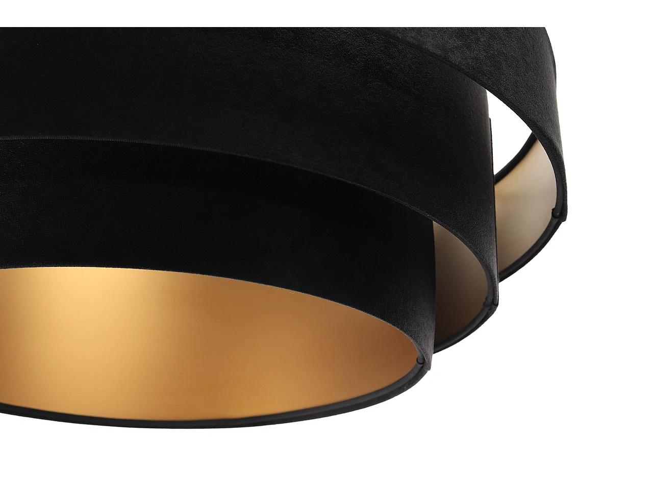 Lampa wisząca TRIO czarna/złota