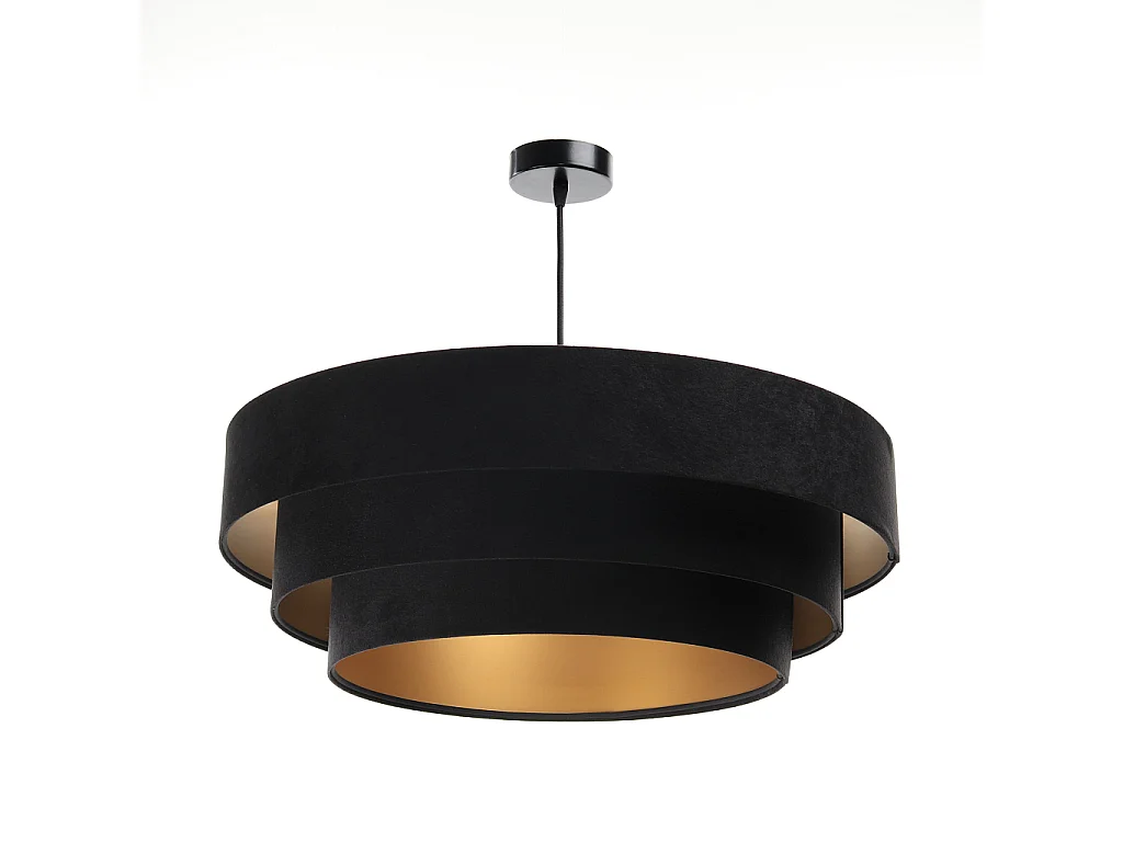 Lampa wisząca TRIO czarna/złota