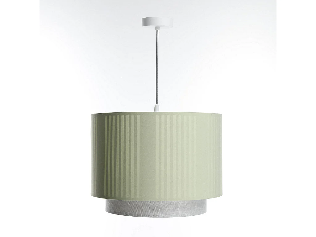 Lampa wisząca DUO LAMI LINE 50 zielona/kremowa