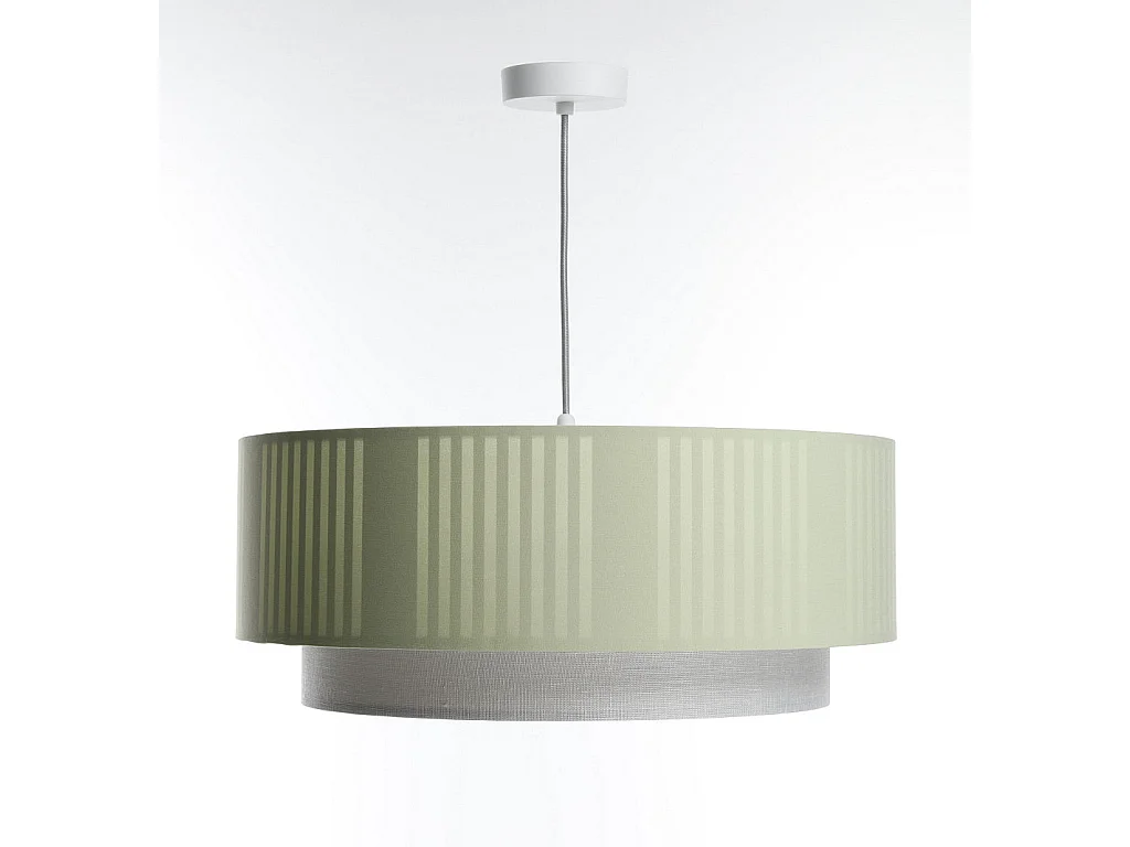 Lampa wisząca DUO LAMI LINE 50x20 zielona/kremowa