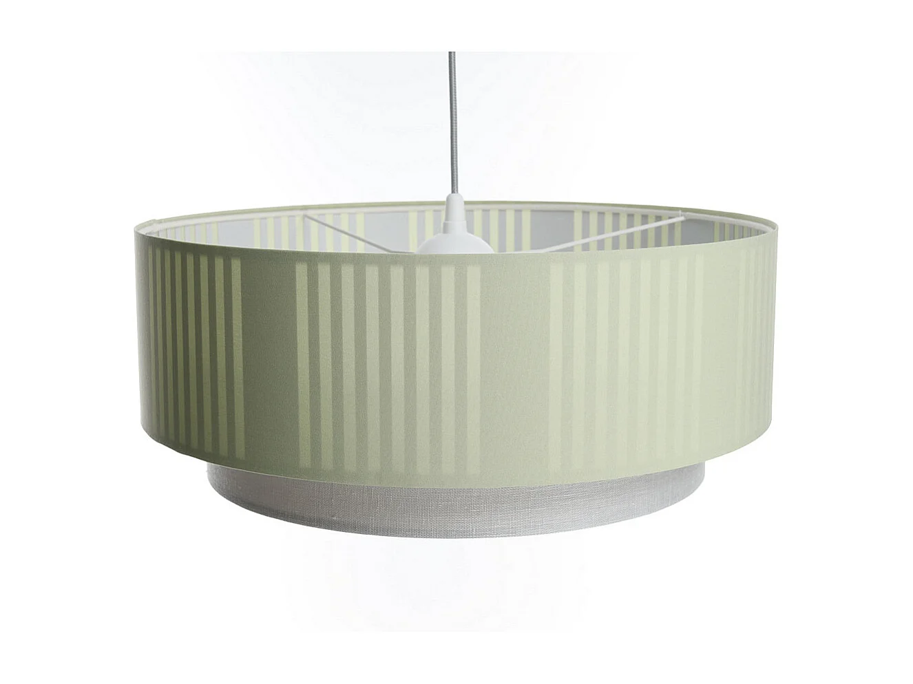 Lampa wisząca DUO LAMI LINE 50x20 zielona/kremowa