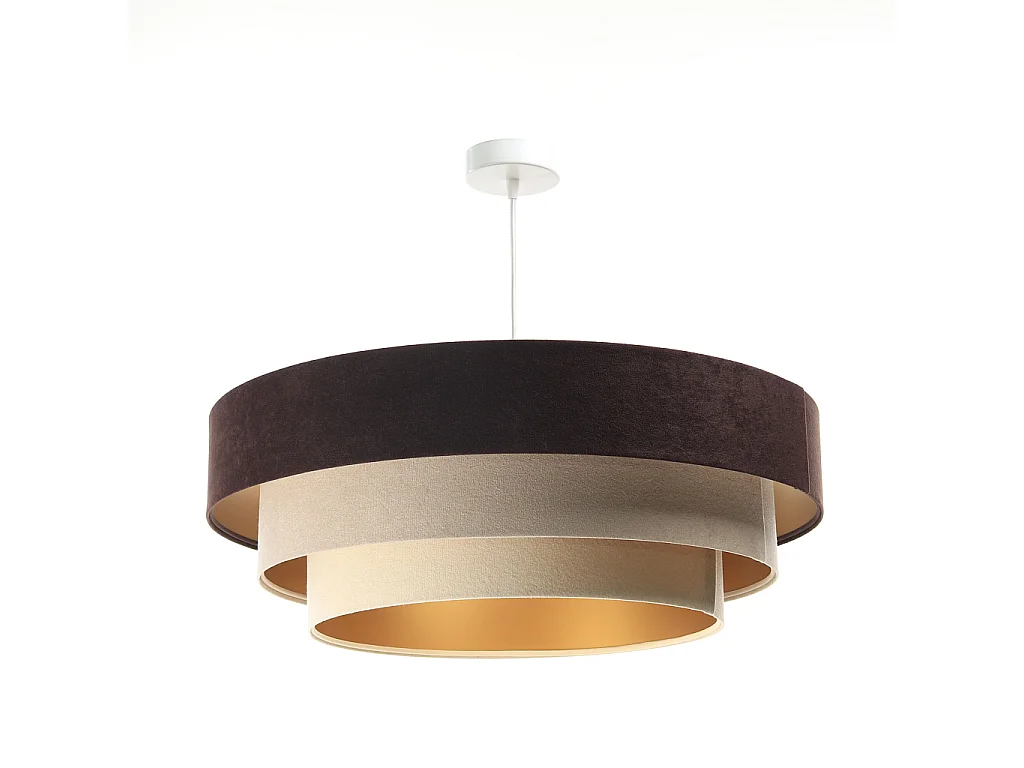 Lampa wisząca TRIO MIX brązowa/beżowa/złota